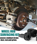 All In One Wheel Hub Cleaning Kit With Resurfacing Pads And Stud Cleaner, includes tools for rust removal and surface restoration