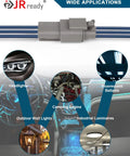 Deutsch DTM 3 Pin Connectors Kit Waterproof Electrical Wire Connectors For 20 To 22 AWG With Size 20 Solid Contacts applications