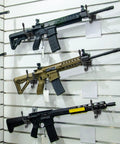 Gun Rack Wall Mount Kit With 12 Vinyl Coated Steel Hooks For Slatwall Pegboard And Gridwall Rifle And Shotgun Hangers