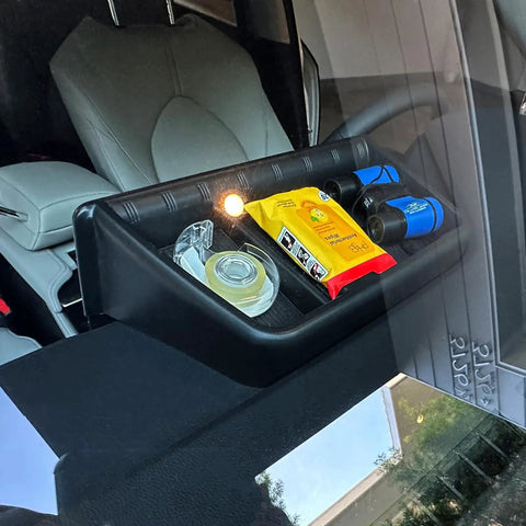 Custom Fit Center Console Organizer Tray For Toyota Grand Highlander 2024 2025 2026 Behind Screen Dashboard Storage Box