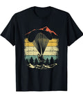 Vintage Paraglider Parachute Paramotor T Shirt For Powered Paragliding Fans With Dope Mountain Landscape Design Lightweight Tee