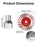 40mm Diamond Saw Blades And Sanding Disc Kit For Stone Tile Granite Marble Ceramic PVC Engraving Cutting Cutter Set size chart with flange