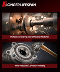 Image showing precision machining of Exact Replacement Front Wheel Bearing Hub Assembly 513402. Professional bearing steel.
