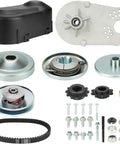 Beefed Up 30 Series Torque Converter Kit For Predator 212cc with 3/4 inch driver, ten and twelve tooth belt pulleys, chain drive pulley set.