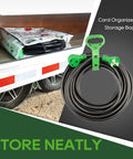 Beefed Up 30 Amp 25 Foot RV Extension Cord With TT30P Male And TT30R Female Connectors, Weather Resistant 10 Gauge 3 Conductor STW Cable, Durable Strain Relief, Safe For Up To 3750 Watts coiled with storage bag