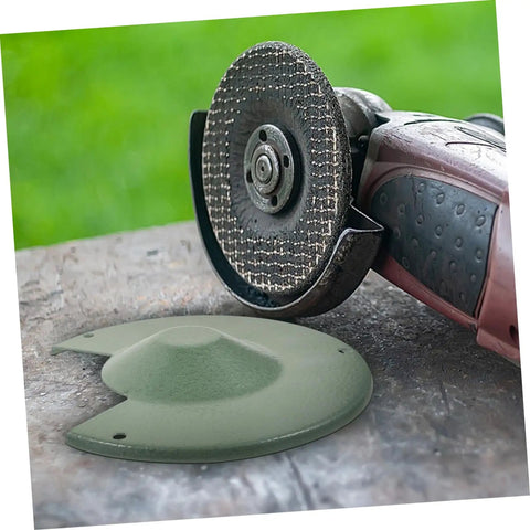 Must Have Grinder Safety Guard For Angle Grinders Durable Iron Bench Shield Kit placed near angle grinder on workbench