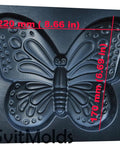 Butterfly Concrete Mold For DIY Stepping Stone Garden Path Decor 8.66 By 6.69 Inch ABS Plastic Molding Tool Durable One Piece