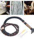 Heavy Duty Air Die Grinder Kit Delivering Badass 23500 Rpm Performance Inside A Slim Pencil Body Pneumatic Rotary Tool with hose and accessories.