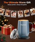 Keep Your Daily Grind Piping Hot All Day Long With This Badass Rechargeable Self Heating Coffee Cup featuring adjustable temp control in cozy setting.