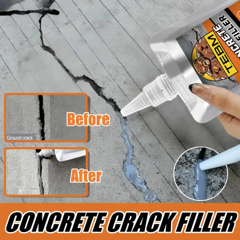 Application of 500G Concrete Crack Filler With High Elasticity And Self Leveling Cement Patch Waterproof Repair Sealant on concrete surface