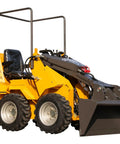 Thunder VI 23.5HP EPA Gas Engine Wheel Loader For Construction, Farming And Landscaping Jobs, front view with bucket attachment