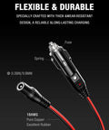 Heavy Duty 56W 14V DC Car Charger Adapter For NOCO Genius Boost Jump Starters with durable design and flexible cables.