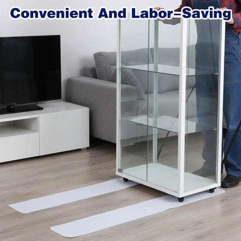 Two Pack Appliance Sliders For Refrigerators And Heavy Furniture, 48 By 8 Inch Moving Pads With Pull Straps, Easy Glide