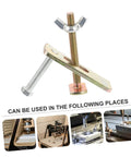 Heavy Duty CNC Router Clamps Kit Two Sets Engraving Machine Hold Down Clamps for CNC Workholding Rugged Steel Press Plates