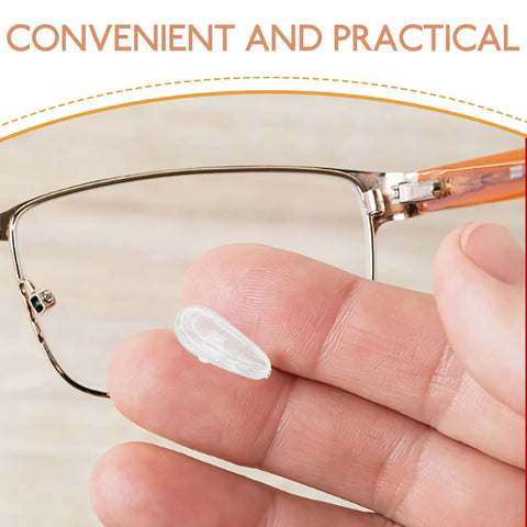 Close-up of eyeglass nose pad from All In One Eyeglass Repair Kit With 99 Piece Screw Set Nose Pads And Precision Screwdrivers