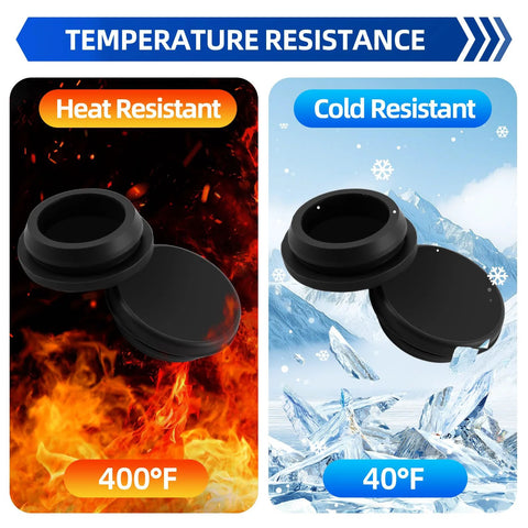 150 Piece Flexible Rubber Hole Plugs Kit In 9 Sizes For Round Holes Silicone Snap Locking Plugs heat and cold resistant