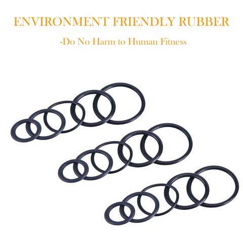 Assorted sizes of black rubber rings for Universal Pressure Washer O Ring Kit, 100 Piece Replacement Rubber Seals for Pumps and more