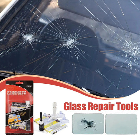 All Vehicles Windshield Chip And Crack Repair Kit For Cars And Trucks Auto Glass Repair Set with glass repair tools