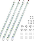 Four Pack 12V LED Interior Light Bars With Switch Ultra Bright 6500K Cool White 192 LEDs Total 700 Lumens Each No Fuss Install