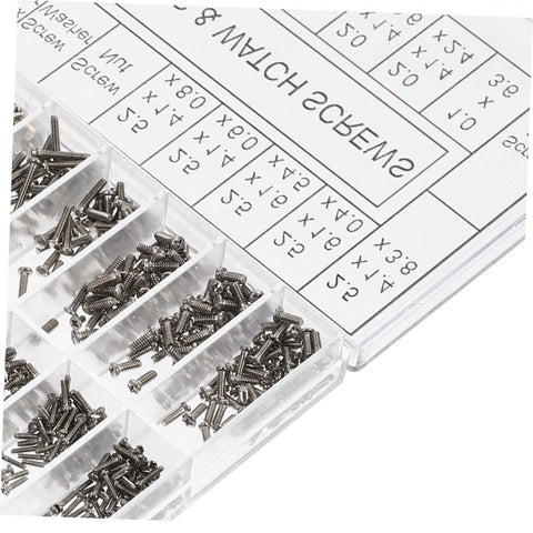 Sturdy Eyeglass Repair Screws Kit With Handy Storage Box For Sunglasses And Glasses Quick Fixes And Maintenance On The Go Includes Multiple Screw Types Nuts And Nose Pads For Any Eyewear