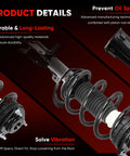Product details of Bolt On Front Pair Struts Quick Struts Assembly for Dodge Journey 2009 2017 AWD FWD with coil spring.