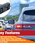 LED Brake Light Flasher Module For 12V-24V Vehicles red sealed GS-100A inline strobe controller for rear brake lights