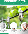 20 Pack Single Pulley Block With Beefy Bearings Inside Cable Roller Snatch Block for 6mm and 8mm Wire, outdoor use detail