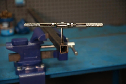 Badass Metric Tap And Drill Set For Precise Thread Cutting High Carbon Steel Plug Tap With Matching Bit Killer Combo Pack in use.