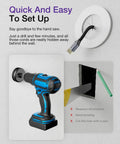 In-Wall Cable Management Kit with Hole Saw Drill Attachment and Mounting Brackets for concealing TV cables in-wall installation