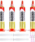 No Clean Solder Flux Paste Kit 4 Pack With 10ml Tubes Soldering Flux Syringe For Electronics Repair And Desoldering Rosin