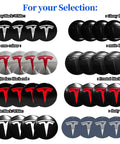 Set Of Four Aluminum Waterproof Wheel Cover Center Emblem Sticker For Tesla Model 3 And Model Y 56mm Hubcaps Rim Cover Matte Black Finish For A Sleek Oem Look And Rugged Daily Driver Upgrade in various colors and finishes