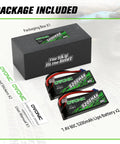 5200mAh 7.4V 2S LiPo Battery 80C With Hard Case EC5 Connector For RC Cars, Trucks, Planes And Drones, packaging included