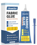 Clear Heavy Duty Fabric Glue For Clothes And Crafts, 1.76 Oz, with packaging and applicator, ideal for denim and upholstery repair