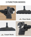 Universal Vacuum Floor Brush Head Fits 32 And 35 Mm Attachments For Hard Floors And Carpet 2 In 1 Swivel Neck modes
