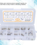 55 Piece Metric Threaded Insert Kit With Thread Reducer Nuts For Metal Repair And Mechanical Assembly M2 M2.5 M3