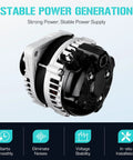 Direct Fit Replacement Alternator For Honda Odyssey 3.5L 2004 To 2008, showcasing front view and design features