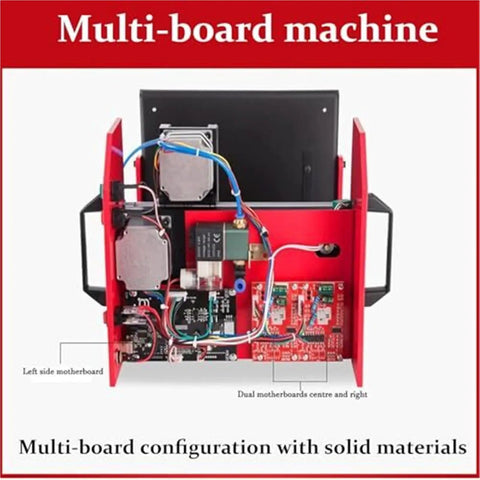 Heavy Hitter Pneumatic Dot Peen Marker For Metal Aluminum And Steel Powerhouse Dot Peen Engraver showing multi-board configuration details.