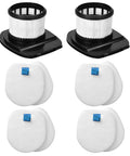 Replacement Vacuum Filter Kit For Rocket Pet Pro IZ140 IZ140C IZ141C IZ142 UZ145 Stick Vacuums, 2 filters, 4 foam packs
