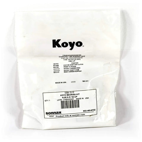 Koyo bearing kit package labeled for 4L60E transmissions, compatible with Sonnax Bearing Kit For 4L60E 4L65E 4L70E And TH700-R4 Automatics.