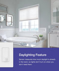Automatic Motion Sensor Light Switch For Indoor Use In Bathroom with daylighting feature near bathtub