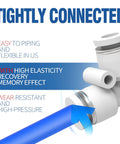Blue PU Air Hose Three Eighths Inch Outer Diameter, One Quarter Inch Inner Diameter, 32.8 Feet Long For Air Lines Or Fluid Transfer