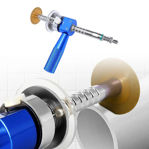 Inside Pipe Cutter With One Quarter Inch Hex Shank, Easy Depth Lock, Tool Free Adjustment, cutting PVC pipe