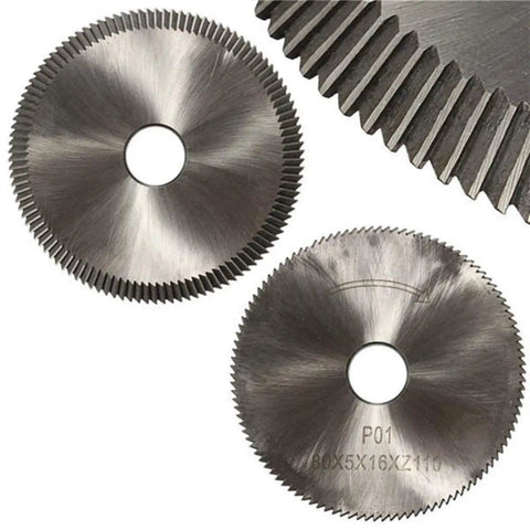 Pro Grade High Speed Steel 80x16x5mm Cutting Wheel And Disc Kit With 110 Teeth And 80 Degree Angle For key cutting