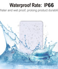 3 Way Wireless Light Switch Kit With Dual Remotes And Receiver, No Wiring Or WiFi Needed, IP66 waterproof panel in water splash