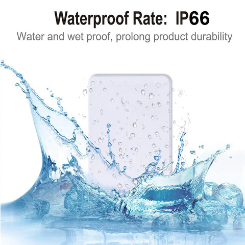 3 Way Wireless Light Switch Kit With Dual Remotes And Receiver, No Wiring Or WiFi Needed, IP66 waterproof panel in water splash