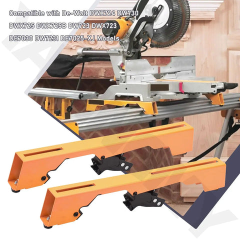 Heavy Duty Miter Saw Mounting Brackets Kit With Lever Release Clips And Screws For DW723 DWX723 DWX724 DWX725 DWX725B