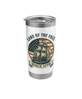 Patriotic Stainless Steel Insulated Tumbler With Vintage American Flag Sailboat Design Red White And Blue Vibes Keeps Your Drink Ice Cold Or Hot Perfect For 4th Of July Celebrations And Independence Day American Pride.
