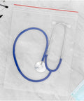 Red Line Zipper Reclosable Bags 10 X 12 Inch, 6 Mil Thick Clear LDPE, FDA Food Safe, Pack Of 100, Red Zipper For Easy Identification, Perfect For Pantry, Kitchen And Craft Storage, with stethoscope inside
