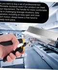 Hand holding Multifunctional Hand Seamer Tool For Ductwork And Steel Plate Folding Pliers with Non Slip Handle in industrial setting