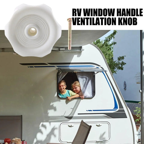 Dude, Upgrade Your Ride With This Smooth Twist Interior Window Latch Knob designed for most RVs to control airflow.